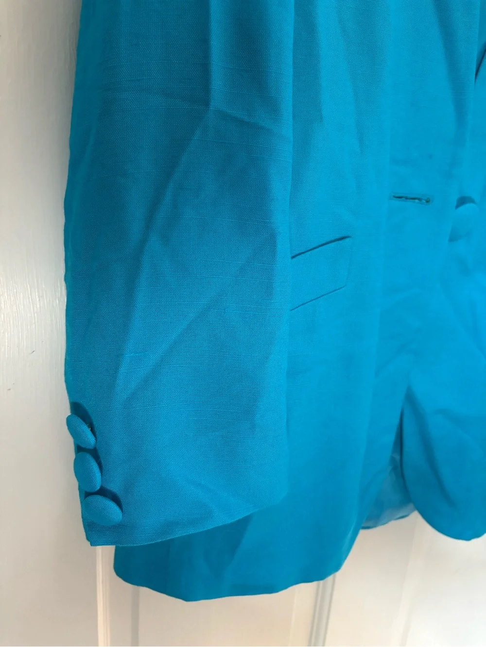 Dior Teal Single-Button Blazer